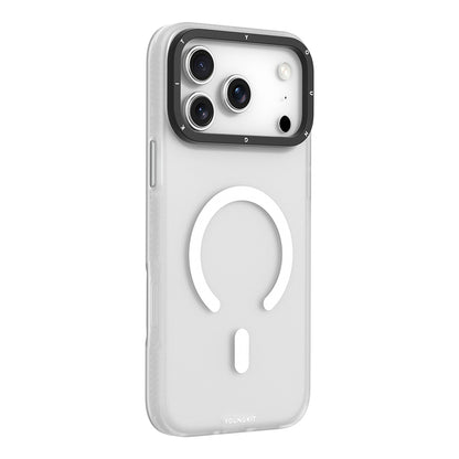 Apple iPhone 17 Pro Max Kılıf M-safe Şarj Özellikli Youngkit Hidden Sand Serisi Kapak