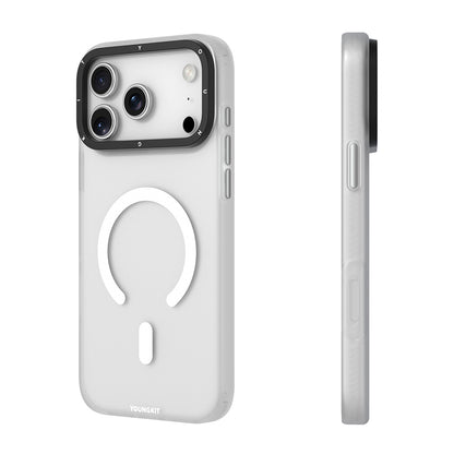 Apple iPhone 17 Pro Max Kılıf M-safe Şarj Özellikli Youngkit Hidden Sand Serisi Kapak