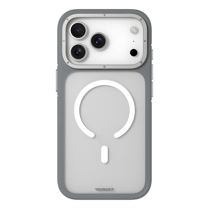 Apple iPhone 17 Pro Max Kılıf M-safe Şarj Özellikli Youngkit Rock Sand Serisi Kapak