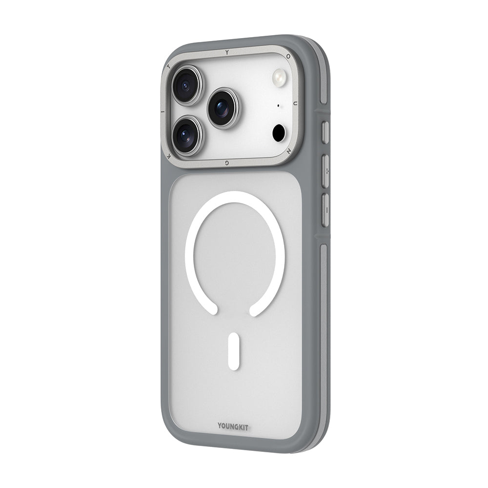 Apple iPhone 17 Pro Max Kılıf M-safe Şarj Özellikli Youngkit Rock Sand Serisi Kapak