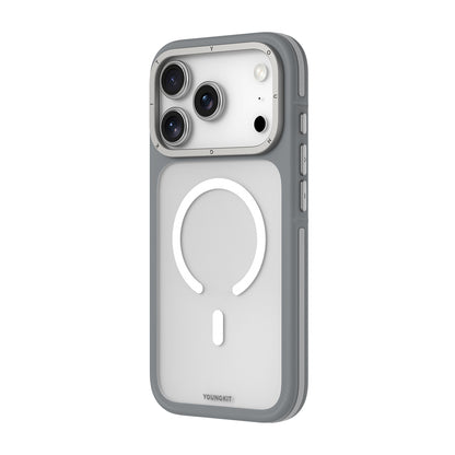 Apple iPhone 17 Pro Max Kılıf M-safe Şarj Özellikli Youngkit Rock Sand Serisi Kapak