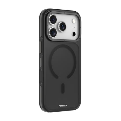 Apple iPhone 17 Pro Max Kılıf M-safe Şarj Özellikli Youngkit Rock Sand Serisi Kapak