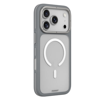 Apple iPhone 17 Pro Max Kılıf M-safe Şarj Özellikli Youngkit Rock Sand Serisi Kapak