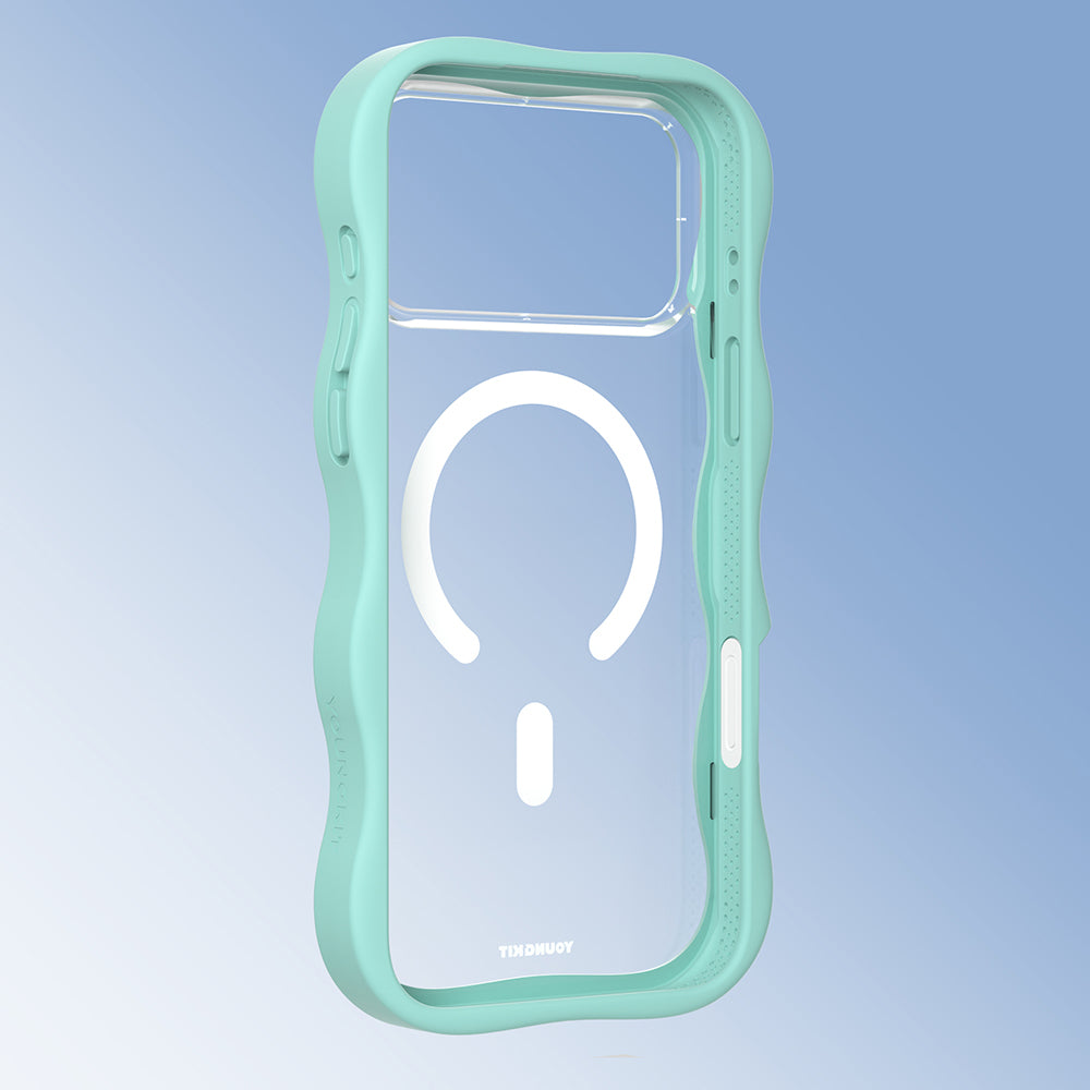 Apple iPhone 17 Pro Max Kılıf M-safe Şarj Özellikli Youngkit Wave Clear Serisi Kapak
