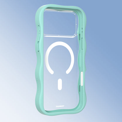 Apple iPhone 17 Pro Max Kılıf M-safe Şarj Özellikli Youngkit Wave Clear Serisi Kapak