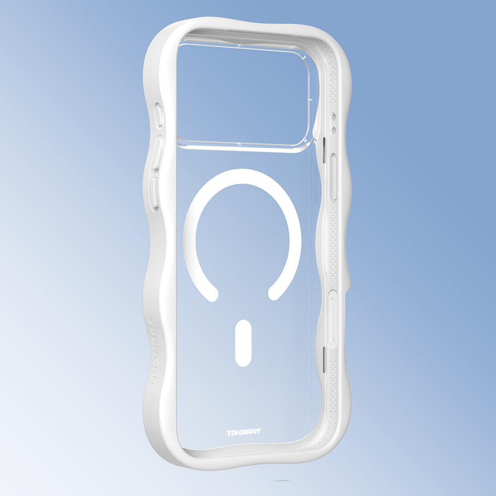 Apple iPhone 17 Pro Max Kılıf M-safe Şarj Özellikli Youngkit Wave Clear Serisi Kapak