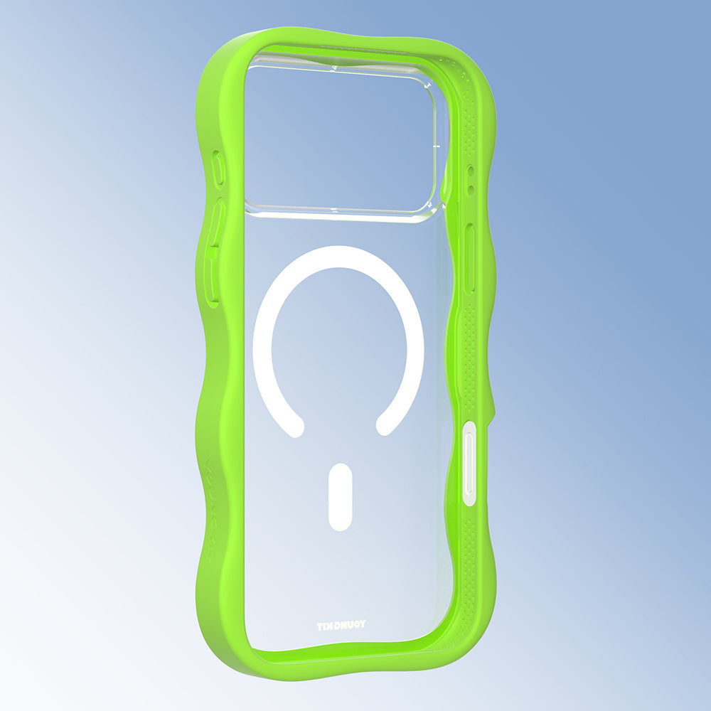 Apple iPhone 17 Pro Max Kılıf M-safe Şarj Özellikli Youngkit Wave Clear Serisi Kapak
