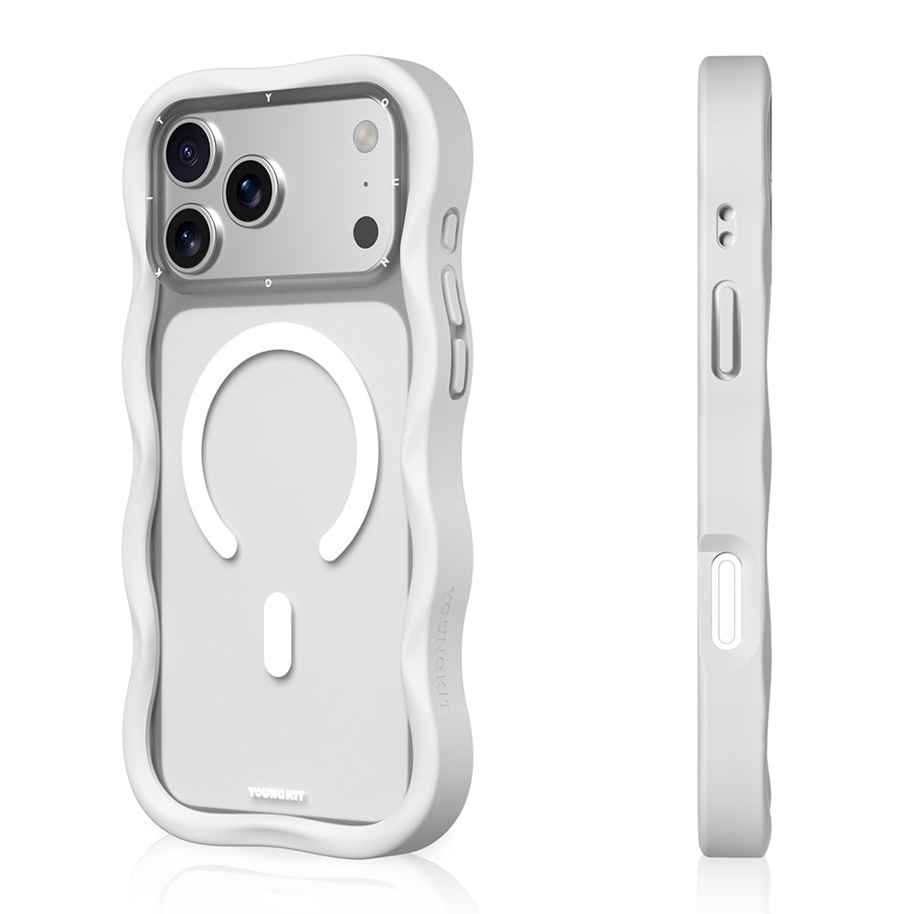 Apple iPhone 17 Pro Max Kılıf M-safe Şarj Özellikli Youngkit Wave Matte Serisi Kapak