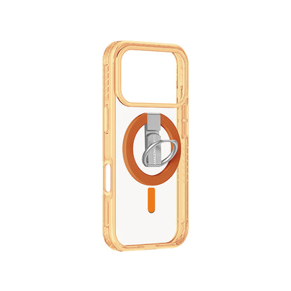 Apple iPhone 17 Pro Max Kılıf M-safe Şarj Özellikli Yüzük Standlı Amazingthing Titan Pro Serisi Kapak