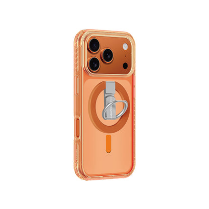 Apple iPhone 17 Pro Max Kılıf M-safe Şarj Özellikli Yüzük Standlı Amazingthing Titan Pro Serisi Kapak