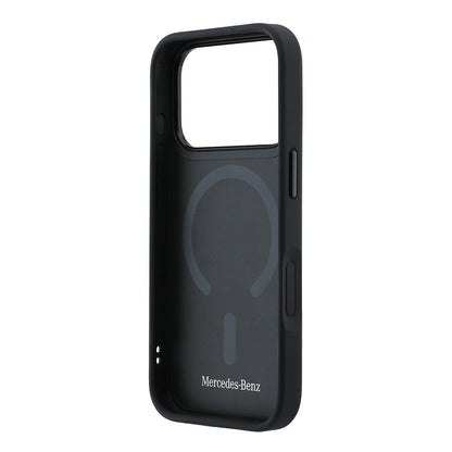 Apple iPhone 17 Pro Max Kılıf Mercedes Benz Orjinal Lisanslı M-safe Şarj Özellikli 3D Metal Logolu Wood Deri Dokumalı Kapak