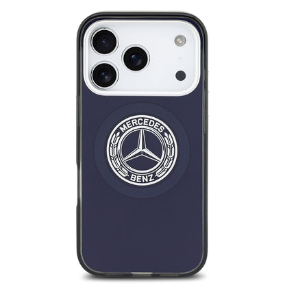 Apple iPhone 17 Pro Max Kılıf Mercedes Benz Orjinal Lisanslı M-safe Şarj Özellikli Çift Katmanlı PC Nostaljik Yıldız Dizayn Kapak