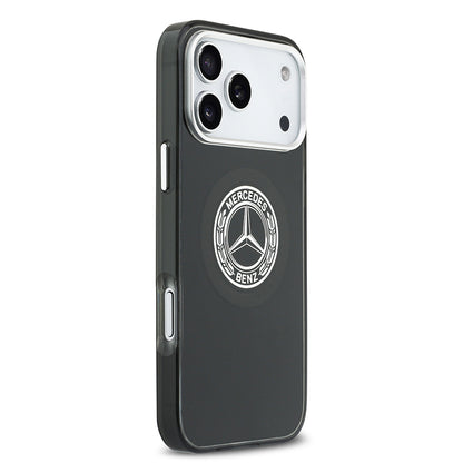Apple iPhone 17 Pro Max Kılıf Mercedes Benz Orjinal Lisanslı M-safe Şarj Özellikli Çift Katmanlı PC Nostaljik Yıldız Dizayn Kapak