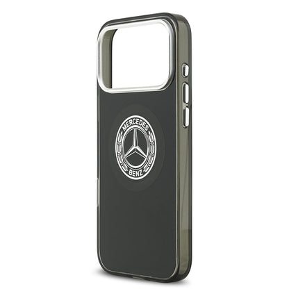 Apple iPhone 17 Pro Max Kılıf Mercedes Benz Orjinal Lisanslı M-safe Şarj Özellikli Çift Katmanlı PC Nostaljik Yıldız Dizayn Kapak