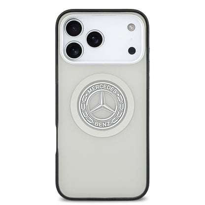 Apple iPhone 17 Pro Max Kılıf Mercedes Benz Orjinal Lisanslı M-safe Şarj Özellikli Çift Katmanlı PC Nostaljik Yıldız Dizayn Kapak