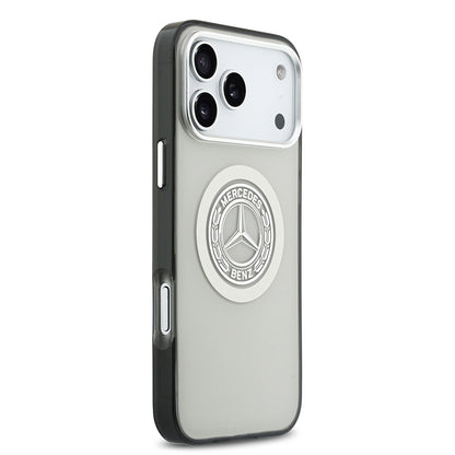 Apple iPhone 17 Pro Max Kılıf Mercedes Benz Orjinal Lisanslı M-safe Şarj Özellikli Çift Katmanlı PC Nostaljik Yıldız Dizayn Kapak