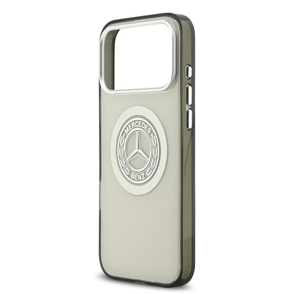 Apple iPhone 17 Pro Max Kılıf Mercedes Benz Orjinal Lisanslı M-safe Şarj Özellikli Çift Katmanlı PC Nostaljik Yıldız Dizayn Kapak