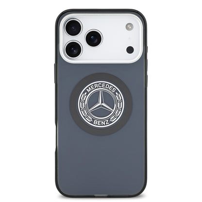 Apple iPhone 17 Pro Max Kılıf Mercedes Benz Orjinal Lisanslı M-safe Şarj Özellikli Çift Katmanlı PC Nostaljik Yıldız Dizayn Kapak