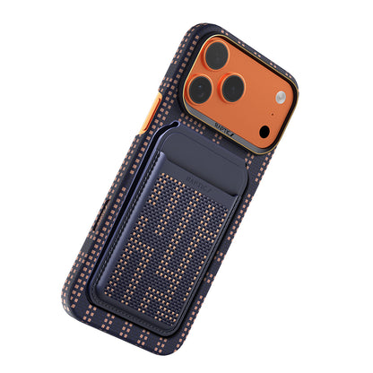 Apple iPhone 17 Pro Max Kılıf Raptic 2in1 Bundle Kit Aramid Skin Grid Serisi Kartlık ve Karbon Kapak