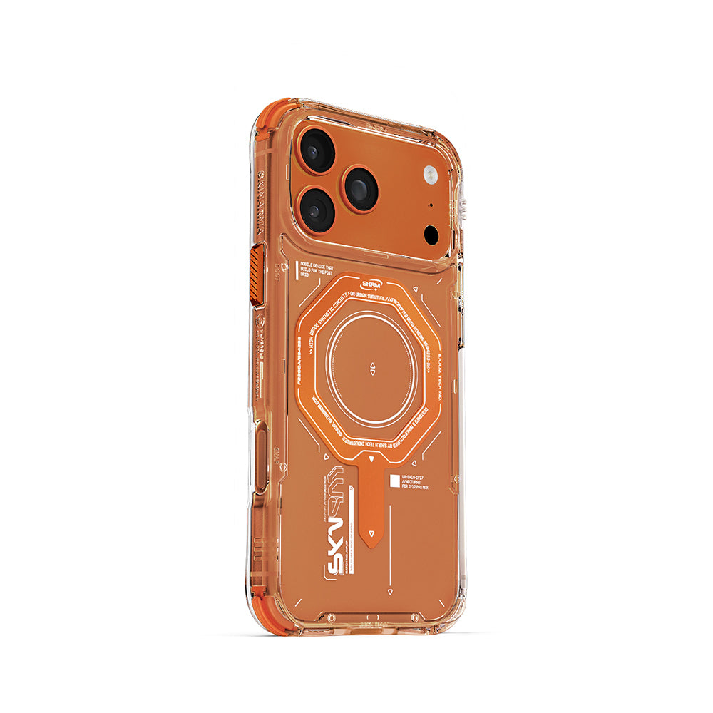 Apple iPhone 17 Pro Max Kılıf SkinArma M-safe Şarj Özellikli Airbag Tasarımlı Magma Kapak