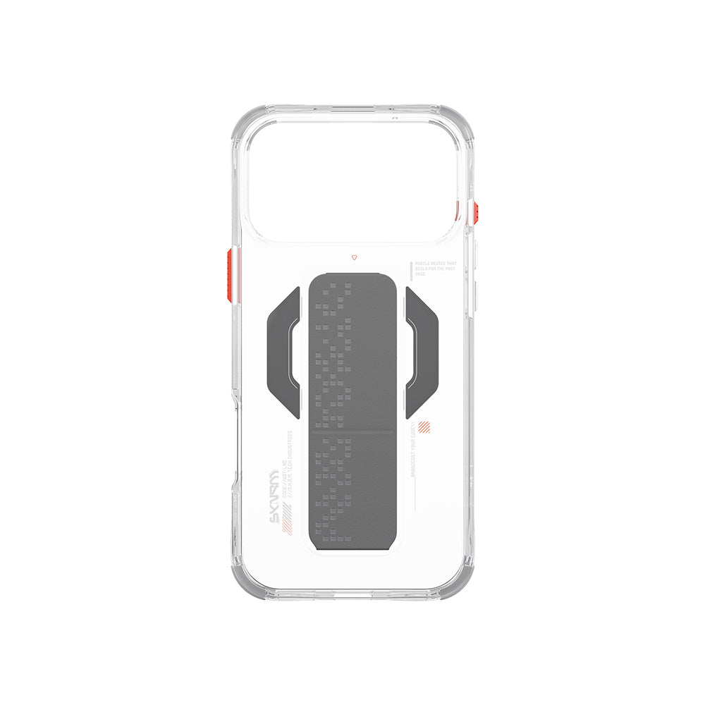 Apple iPhone 17 Pro Max Kılıf Skinarma M-Safe Şarj Özellikli Airbag Tasarımlı Standlı Haxa Kapak