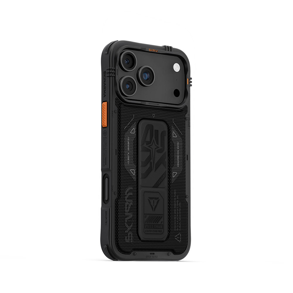 Apple iPhone 17 Pro Max Kılıf SkinArma M-safe Şarj Özellikli Airbag Tasarımlı Standlı Phantom Kapak