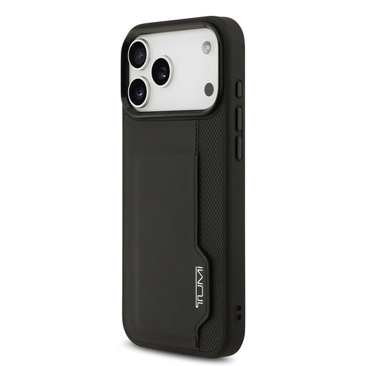 Apple iPhone 17 Pro Max Kılıf TUMI Orjinal Lisanslı Deri Dikey Kartlıklı Kapak