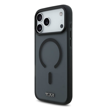 Apple iPhone 17 Pro Max Kılıf TUMI Orjinal Lisanslı M-safe Şarj Özellikli Buzlu Transparan Kapak