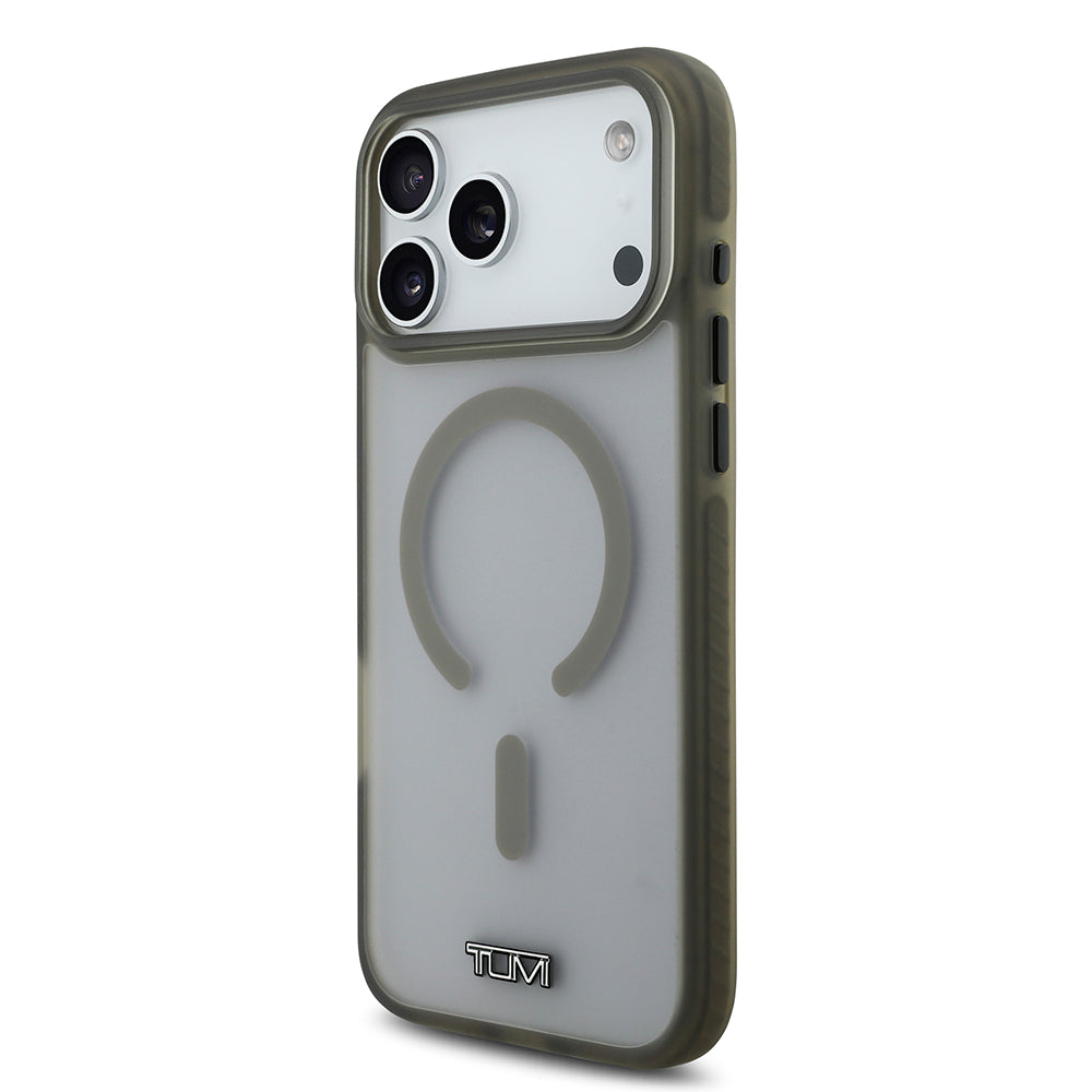 Apple iPhone 17 Pro Max Kılıf TUMI Orjinal Lisanslı M-safe Şarj Özellikli Buzlu Transparan Kapak