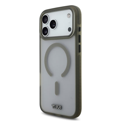 Apple iPhone 17 Pro Max Kılıf TUMI Orjinal Lisanslı M-safe Şarj Özellikli Buzlu Transparan Kapak
