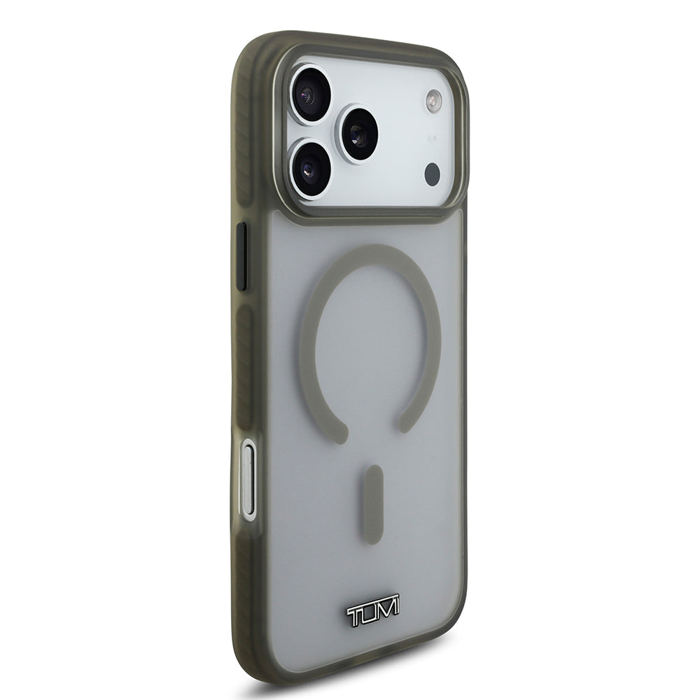 Apple iPhone 17 Pro Max Kılıf TUMI Orjinal Lisanslı M-safe Şarj Özellikli Buzlu Transparan Kapak