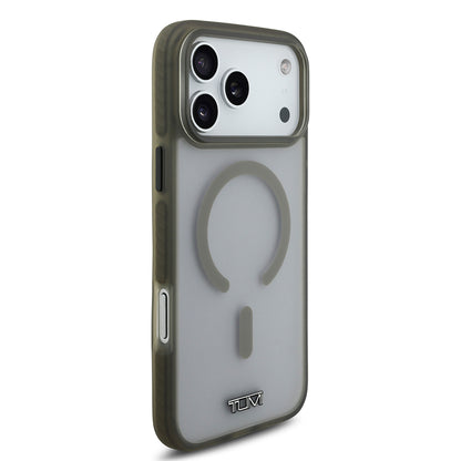 Apple iPhone 17 Pro Max Kılıf TUMI Orjinal Lisanslı M-safe Şarj Özellikli Buzlu Transparan Kapak