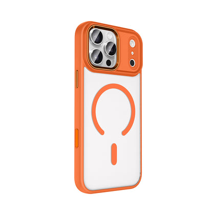 Apple iPhone 17 Pro Max Kılıf Wireless Şarj Özellikli Zore Krom M-safe Silikon Kapak