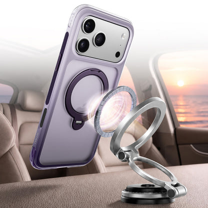 Apple iPhone 17 Pro Max Kılıf Wiwu AS-204 AeroShield Aurora Ultra Serisi M-safe Şarj Özellikli Airbag Tasarımlı Standlı Kapak