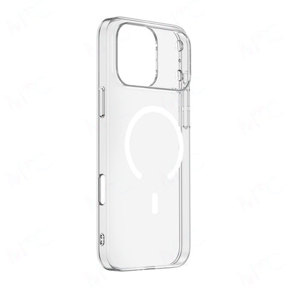 Apple iPhone 17 Pro Max Kılıf Zore M-safe Şarj Özellikli Şeffaf Kamera Çerçeveli Porto Kapak