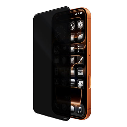 Apple iPhone 17 Pro Max Mohseven Safir Coating 3D Glue Privacy Hayalet Temperli Cam Ekran Koruyucu