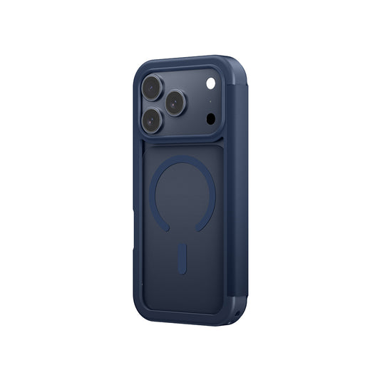Apple iPhone 17 Pro Max PU Kartlıklı Kapaklı Amazingthing Glamour Foilo Serisi Kılıf