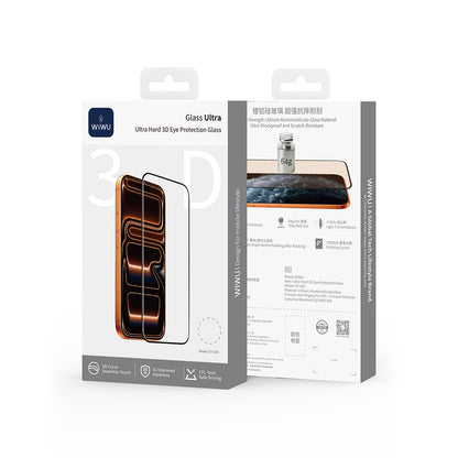 Apple iPhone 17 Pro Max Wiwu GT-030 3D Çizilmeye Dayanıklı Temperli Cam Ekran Koruyucu