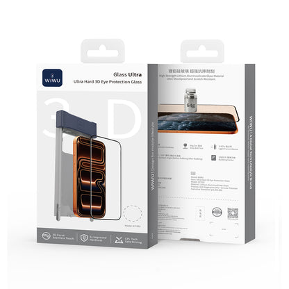 Apple iPhone 17 Pro Max Wiwu GT-032 Glass Ultra Serisi 3D Polarize Ekran Koruyucu Cam + Kolay Uygulama Aparatı