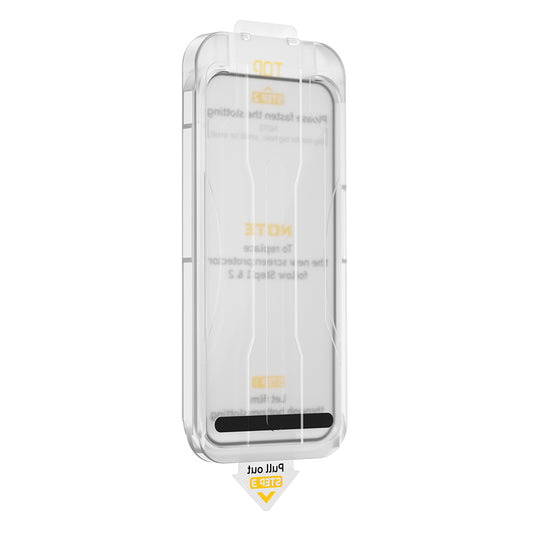 Apple iPhone 17 Pro Max Wiwu SQ-008 Oleofobik Easy Install Darbeye Karşı Dayanıklı Temperli Cam Ekran Koruyucu + Kolay Uygulama Aparatlı
