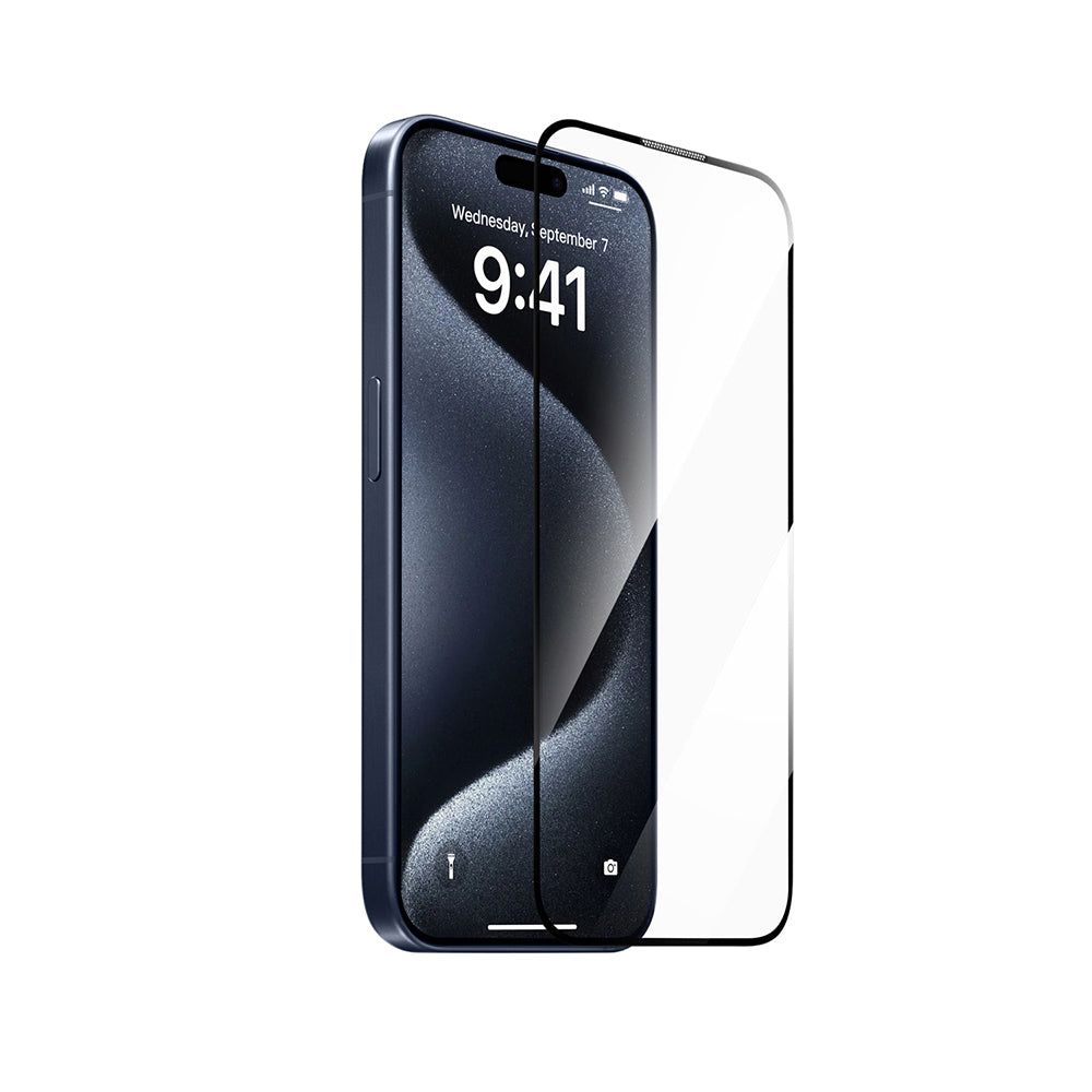 Apple iPhone 17 Pro Max Wiwu SQ-008 Oleofobik Easy Install Darbeye Karşı Dayanıklı Temperli Cam Ekran Koruyucu + Kolay Uygulama Aparatlı