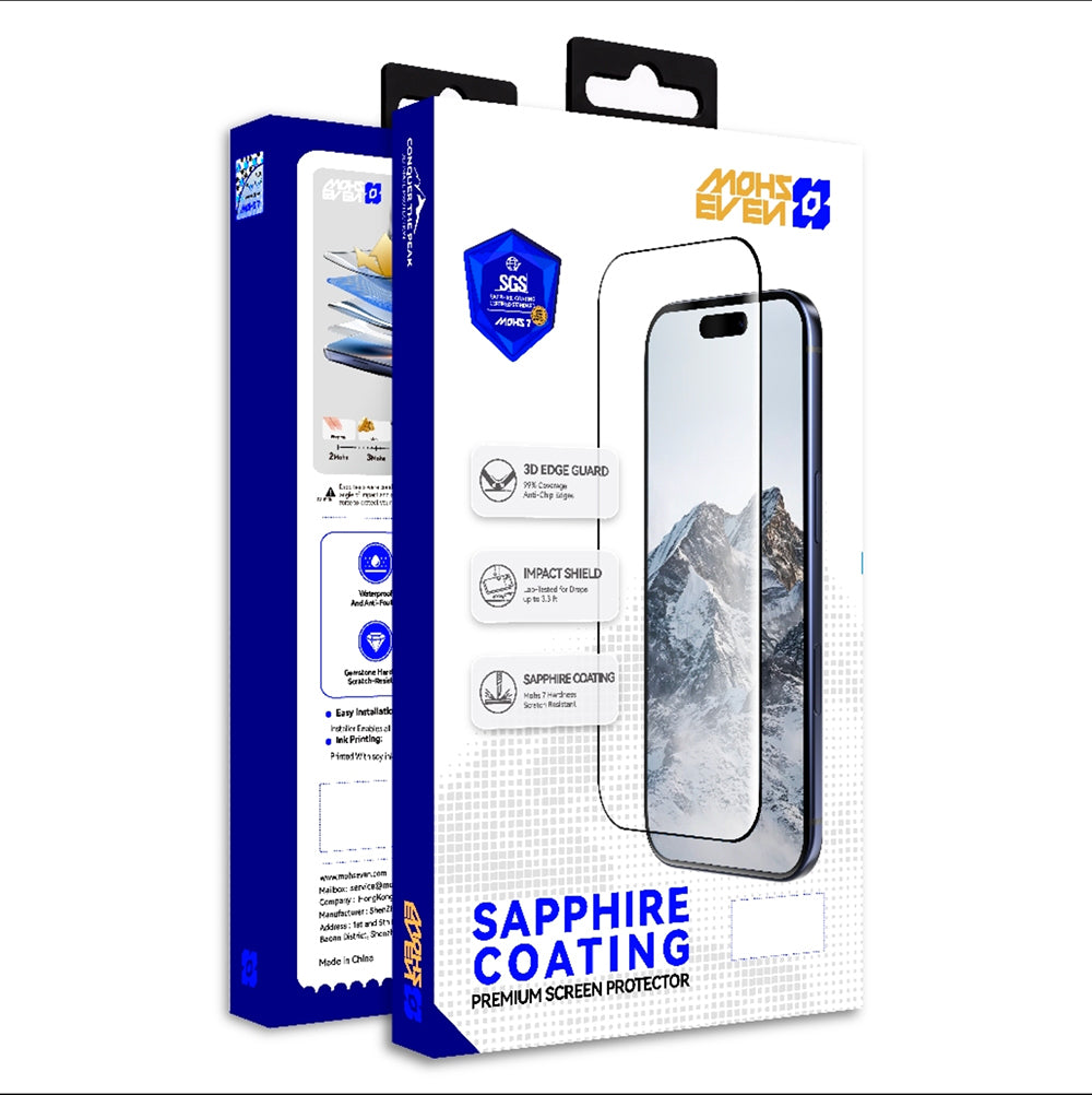 Apple iPhone 17 Pro Mohseven M7 Sapphire Coating Privacy Hayalet Temperli Cam Ekran Koruyucu + Hizalama Aparatlı