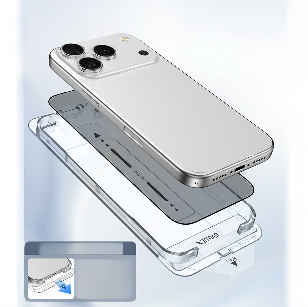 Apple iPhone 17 Pro Raptic Air Glass 2.5D Ekran Koruyucu 2 Adet + Kolay Uygulama Aparatlı