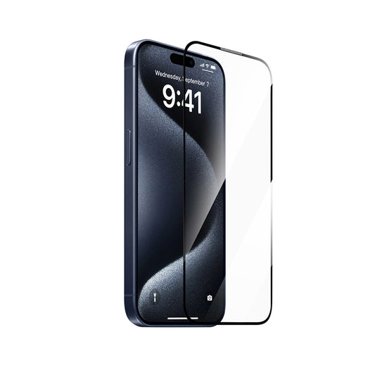 Apple iPhone 17 Pro Wiwu SQ-008 Oleofobik Easy Install Darbeye Karşı Dayanıklı Temperli Cam Ekran Koruyucu + Kolay Uygulama Aparatlı