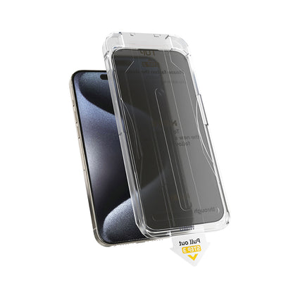 Apple iPhone 17 Pro Wiwu Wi-SQ009 Easy Install iPrivacy 360° Anti-Peep Oleofobik Temperli Cam Ekran Koruyucu + Kolay Uygulama Aparatlı
