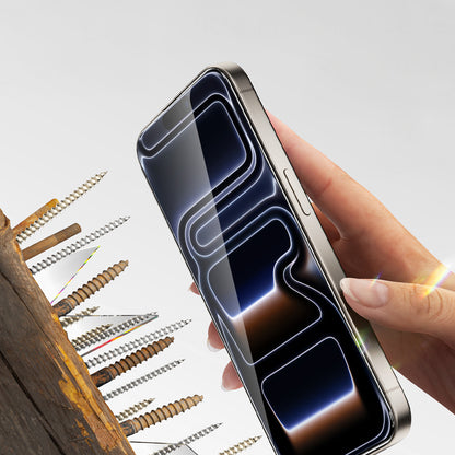 Apple iPhone 17 Pro Zore 2.5D Oliv HD Temperli Cam Ekran Koruyucu + Kolay Uygulama Aparatı