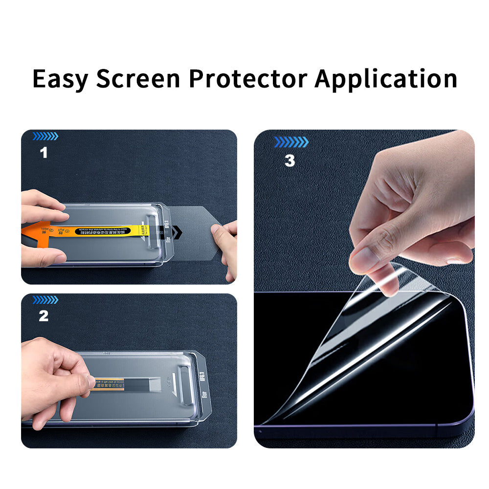 Apple iPhone 17 Pro Zore 2.5D Oliv Privacy Temperli Cam Ekran Koruyucu + Kolay Uygulama Aparatı