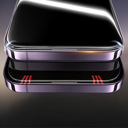 Apple iPhone 17 Pro Zore 2.5D Oliv Privacy Temperli Cam Ekran Koruyucu + Kolay Uygulama Aparatı