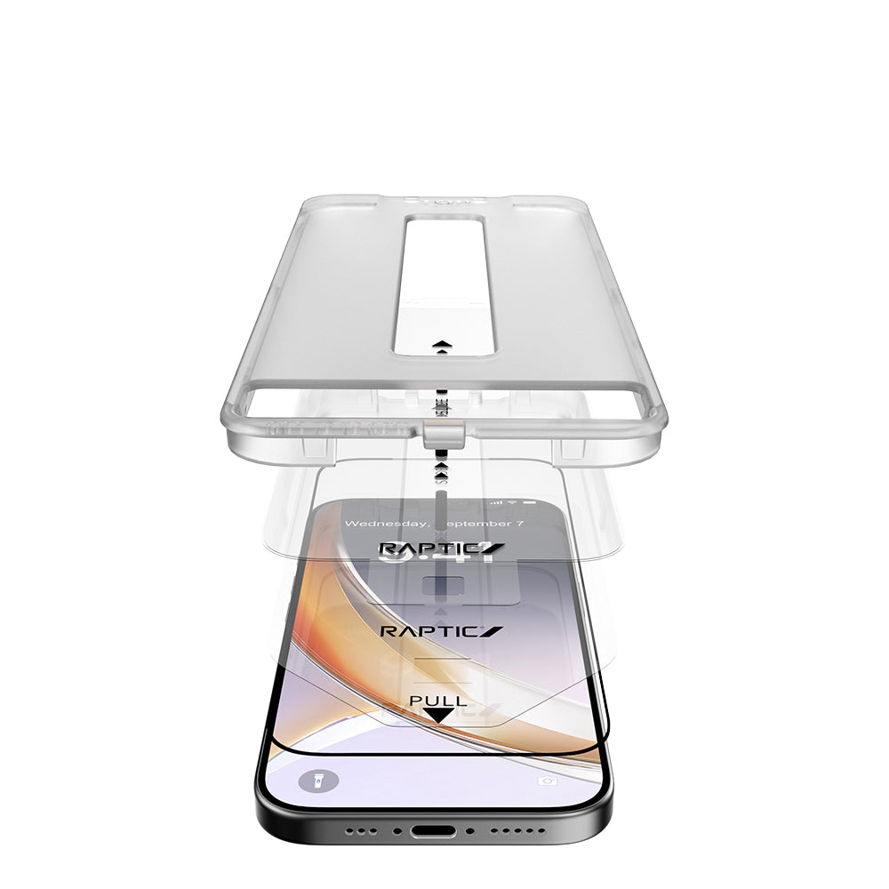 Apple iPhone 17 Raptic Air Glass 2.5D Ekran Koruyucu 2 Adet + Kolay Uygulama Aparatlı