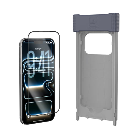 Apple iPhone 17 Wiwu GT-032 Glass Ultra Serisi 3D Polarize Ekran Koruyucu Cam + Kolay Uygulama Aparatı